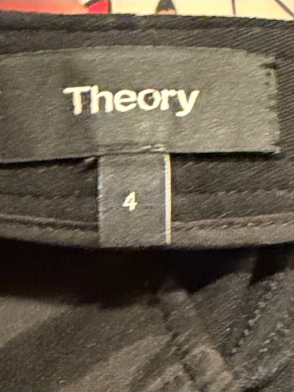 Theory Ponte Riding Straight-Leg Pants with lambs Leather Panel 4 - Picture 5 of 7